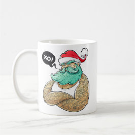 Weihnachten Hipsta Santa Claus Kaffeetasse