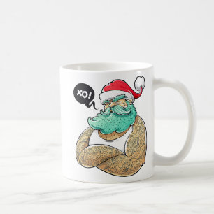Weihnachten Hipsta Santa Claus Kaffeetasse