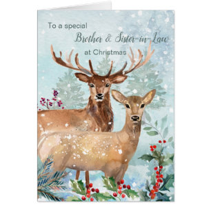 Weihnachten, Hirsch, Bruder und Schwiegervater