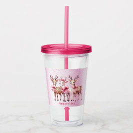 Weihnachten Hirsch Urlaub Acrylic Tumbler Acryltrinkbecher