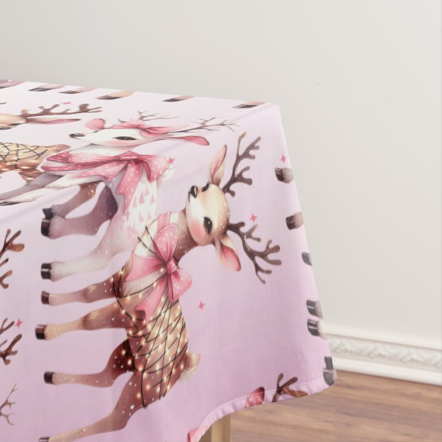 Weihnachten Hirsch Urlaub Tablecloth Tischdecke (Beispiel)