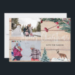 Weihnachten Hirsch Winter Multi Foto Card Einladung<br><div class="desc">Mit den Weihnachtskarten,  die Sie für Ihr Foto ausstellen,  erhalten Sie Ihre Freunde und Familie im Urlaubssinn.</div>