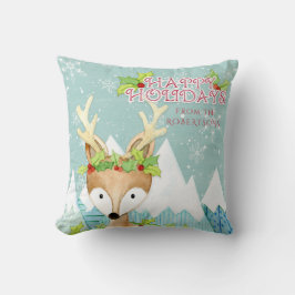 Weihnachten Hirsch Winter Schnee Niedlich Adorable Kissen