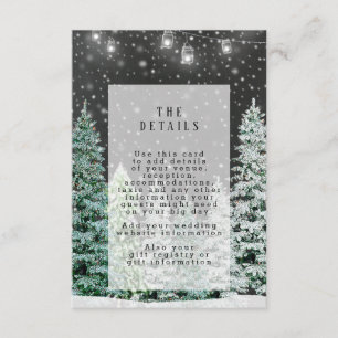 Weihnachten Hochzeit Details Karte