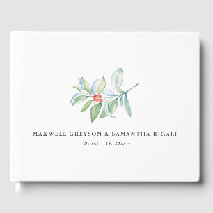 Weihnachten Hochzeit Gästebuch Botanisch