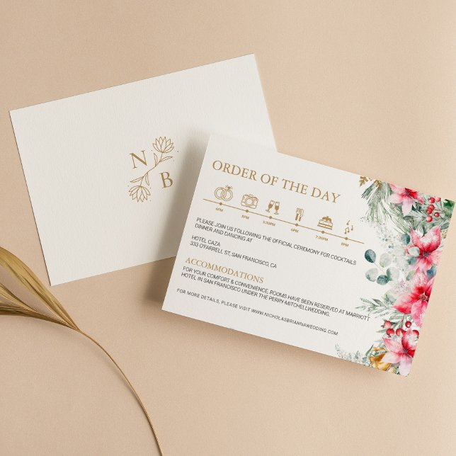 Weihnachten Hochzeit im Grünen von Aquarellfarben  Begleitkarte (Von Creator hochgeladen)