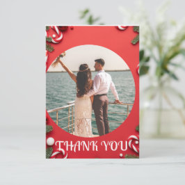 Weihnachten , Hochzeit personalisiert Dankeskarte