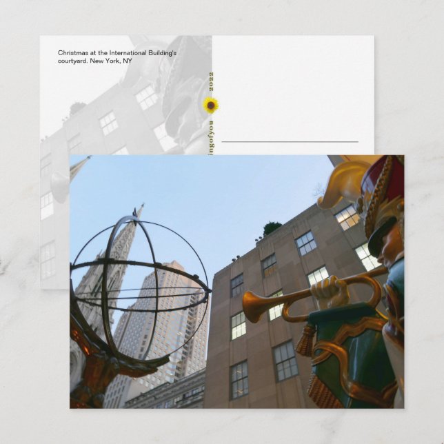 Weihnachten - Hof des Internationalen Gebäude - Postkarte (Vorne/Hinten)