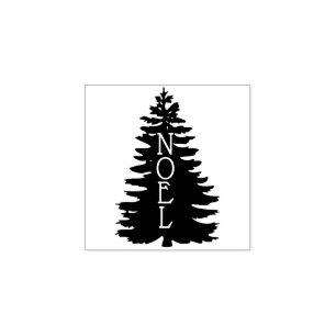 WEIHNACHTEN Holiday Tree Silhouette Gummistempel