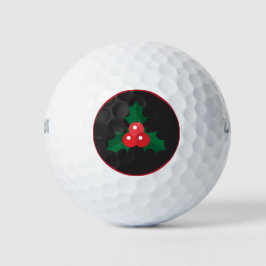 Weihnachten Holly & Berries Golf Balls Golfball