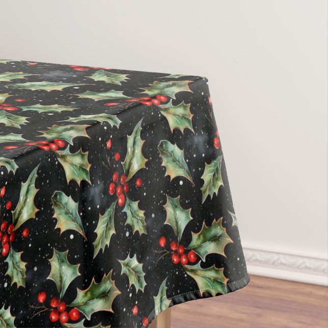 Weihnachten Holly Berries Tischdecke (Beispiel)