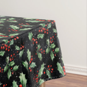 Weihnachten Holly Berries Tischdecke