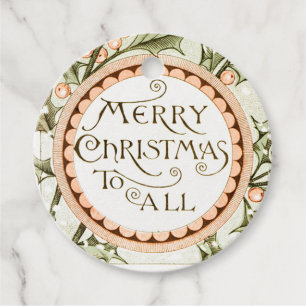 Weihnachten Holly Hübsch Antique Gruß Geschenkanhänger