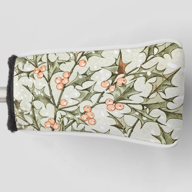 Weihnachten Holly Hübsch Antique Gruß Golf Headcover (Vorderseite)