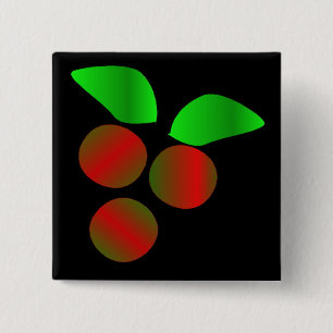 Weihnachten Holly III Button