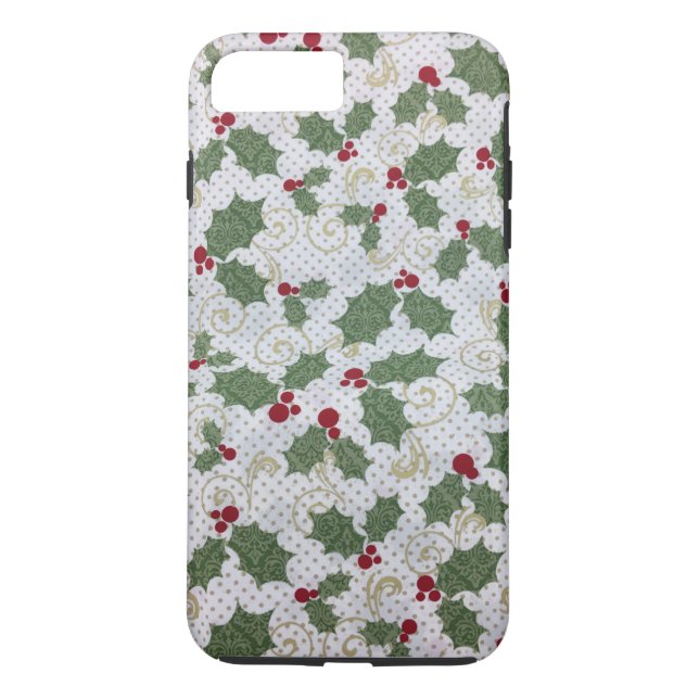 Weihnachten Holly iPhone Case (Rückseite)