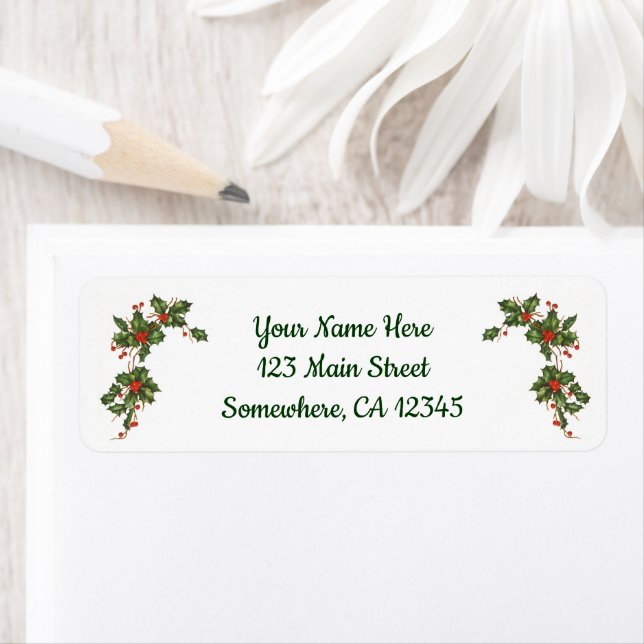 Weihnachten, Holly-Pflanze mit Roten Berries (Insitu)