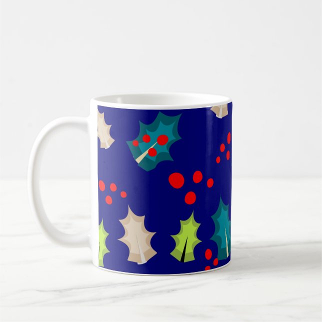 Weihnachten Holly und Berries Kaffeetasse (Links)