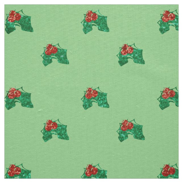Weihnachten Holly Weihnachtsstoff Stoff (Muster)