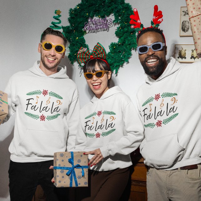 Weihnachten Hoodie - Fa la la la la (Christmas Hoodie- Fa la la la Hoodie)