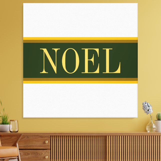 WEIHNACHTEN Hübsch Forest Green White Christmas St Leinwanddruck (Insitu (Wohnzimmer))