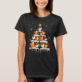 Weihnachten - Hühner Baum T-Shirt