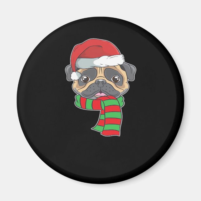 Weihnachten Hund Weihnachten Weihnachten Weihnacht Magnet (Vorne)