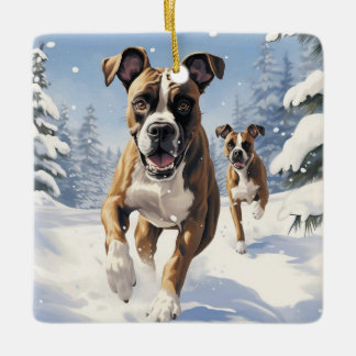 Weihnachten, Hundeschenk, Hundeschenkgeschenk Keramikornament
