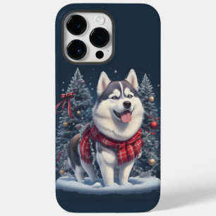 Weihnachten Husky Dog Magic Xmas Weihnachtsgeist Case-Mate iPhone 14 Pro Max Hülle