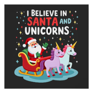 Weihnachten Ich glaube an den Weihnachtsmann und E Poster