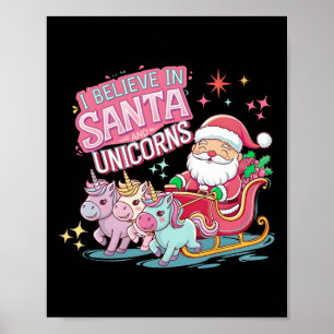 Weihnachten Ich Glaube An Den Weihnachtsmann Und E Poster