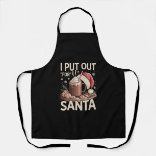 Weihnachten Ich Habe Für Den Weihnachtsmann Milch  Schürze