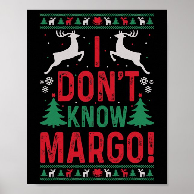 Weihnachten - ich kenne Margo nicht Poster (Vorne)