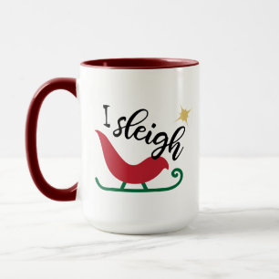Weihnachten Ich leigh, Funny Xmas Geschenk Tasse