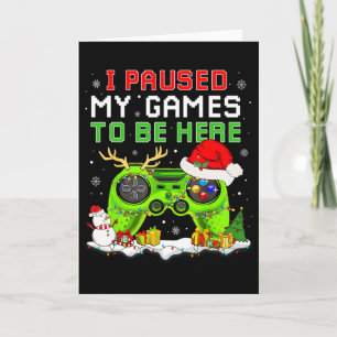 Weihnachten Ich Pausierte Mein Spiel Um Hier Zu Se Karte