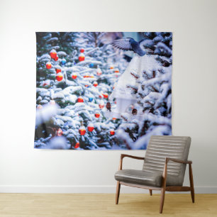 Weihnachten Idyll beeindruckend Wandteppich