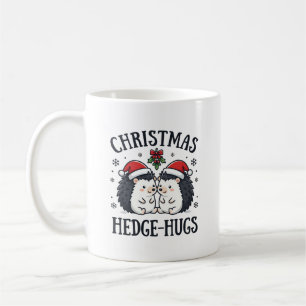 Weihnachten Igel-Umarmen Niedlicher Igel Feiertags Kaffeetasse