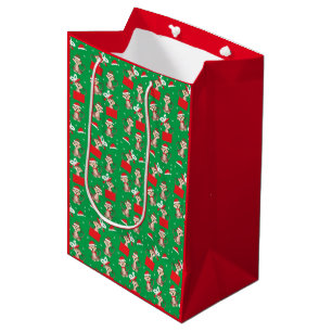 Weihnachten im Affen Geschmack Grün Rot Mittlere Geschenktüte