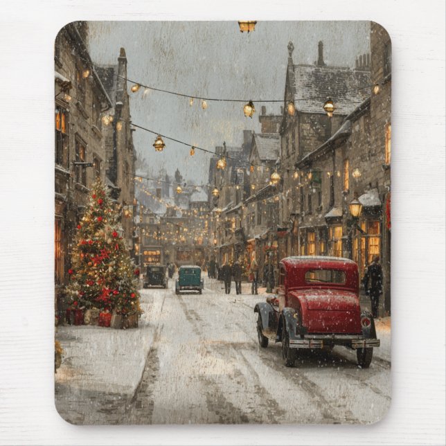Weihnachten im alten Stil Mousepad (Vorne)