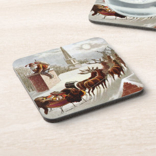 Weihnachten im alten Stil, Sankt Nikolaus auf dem  Getränkeuntersetzer