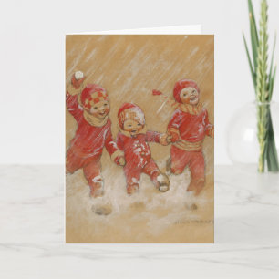 Weihnachten im alten Stil, Spielen im Schnee