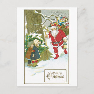 Weihnachten im alten Stil, Weihnachtsmann mit Kind