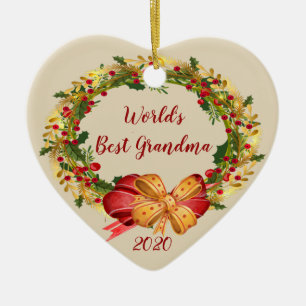 Weihnachten im antiken Oma der Welt Keramik Ornament
