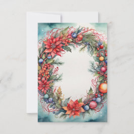 Weihnachten im Aquarell Danke, dass Sie einen Kart Dankeskarte