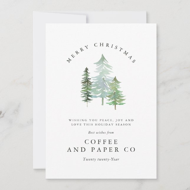 Weihnachten im Aquarellwald (Vorderseite)