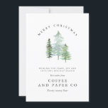 Weihnachten im Aquarellwald<br><div class="desc">Ein elegantes,  naturgetreues Urlaubsdesign. Teil einer Sammlung. Mit elegantem Text und schönem Aquarellwald-Design.</div>