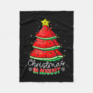 Weihnachten im August Funny Seven Fleecedecke