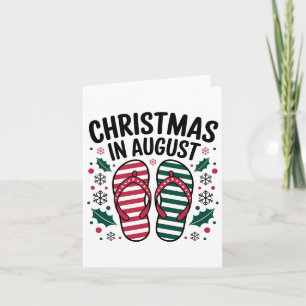 Weihnachten im August Sommerlover Männer Frauen Ki Karte