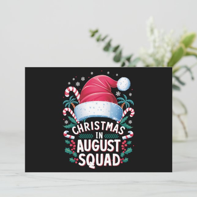 Weihnachten im August Squad Funny Summer Xmas (Stehend Vorderseite)