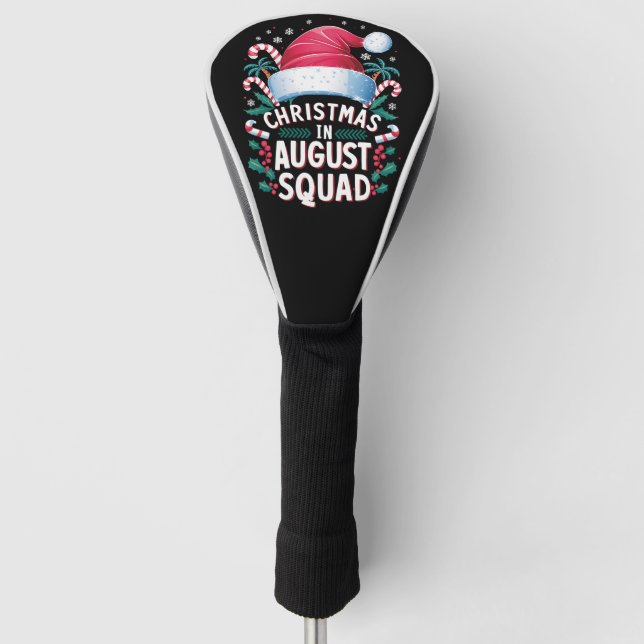 Weihnachten im August Squad Funny Summer Xmas Golf Headcover (Vorderseite)